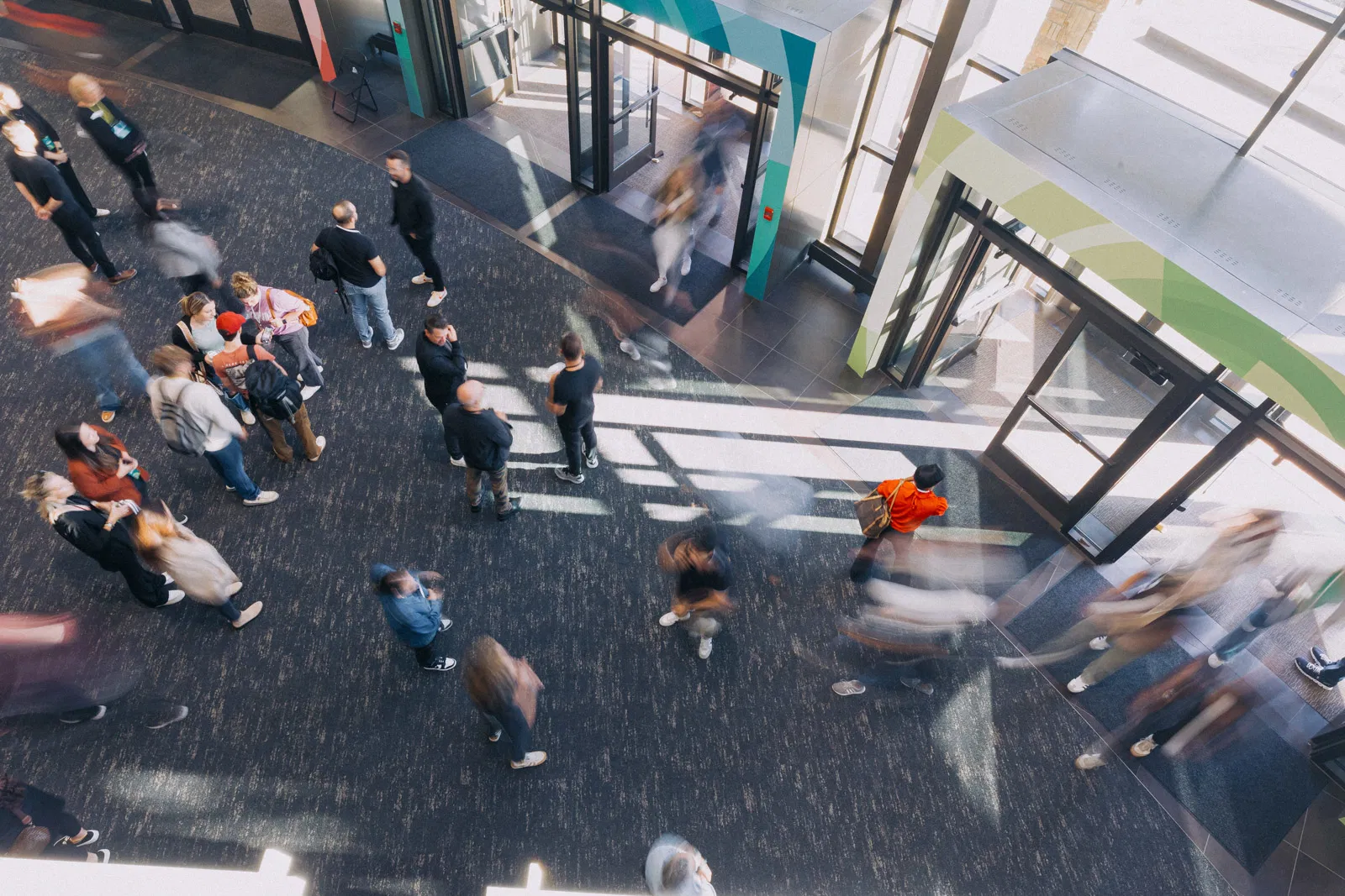 Team collaborating together